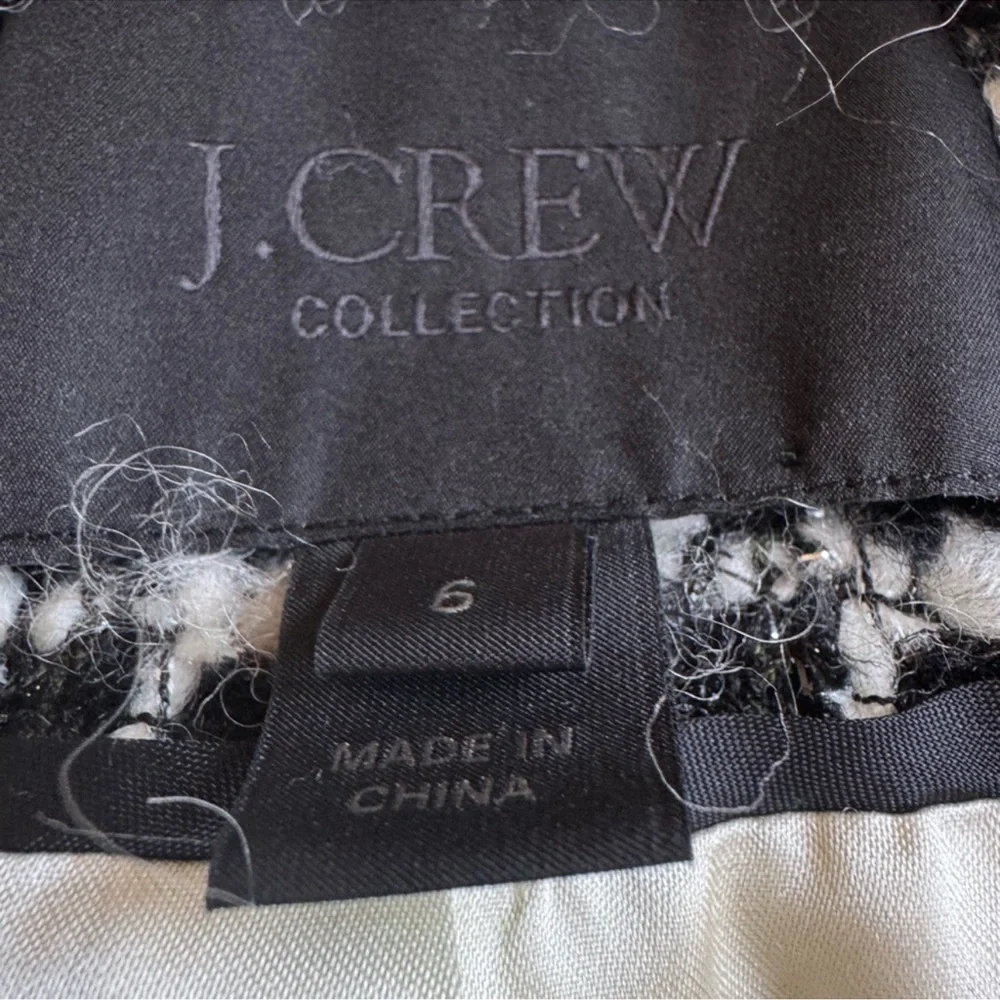 JCrew Collection Lady 🔥Tweed Classic🔥Jacket sz6 Black/white PristinePrice Firm!